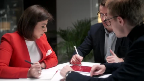 Stock Video Colleagues Talking At A Job Strategy Meeting Live Wallpaper For PC - Free Live Wallpaper