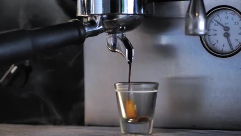 Stock Video Coffee Maker Serving An Espresso Live Wallpaper For PC - Free Live Wallpaper