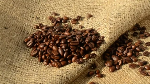 Stock Video Coffee Beans On A Sack Live Wallpaper For PC - Free Live Wallpaper