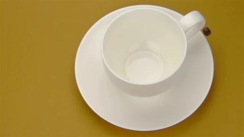 Stock Video Coffee Beans Falling Into A Cup 3839 Live Wallpaper For PC - Free Live Wallpaper