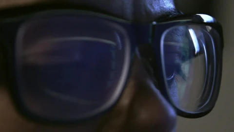 Stock Video Code Reflecting On Glasses Live Wallpaper For PC - Free Live Wallpaper