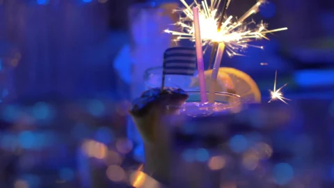 Stock Video Cocktails With Sparklers Live Wallpaper For PC - Free Live Wallpaper
