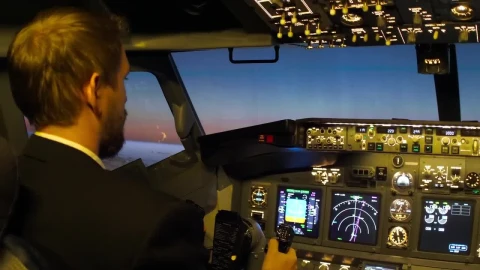Stock Video Cockpit Console View Of A Plane Flying Live Wallpaper For PC - Free Live Wallpaper