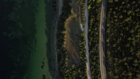 Stock Video Coastal Road Leading Towards A Village Live Wallpaper For PC - Free Live Wallpaper