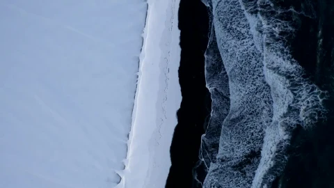 Stock Video Coast On A Frozen Pole Seen From The Air Live Wallpaper For PC - Free Live Wallpaper