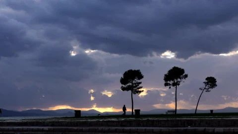 Stock Video Coast Landscape On A Cloudy Sunset Live Wallpaper For PC - Free Live Wallpaper