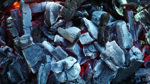Stock Video Coal In Ashes By Fire Live Wallpaper For PC - Free Live Wallpaper