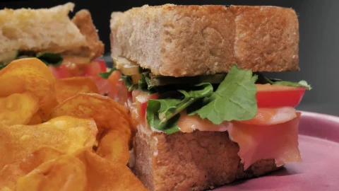 Stock Video Club Sandwich With Potato Chips Live Wallpaper For PC - Free Live Wallpaper