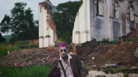Stock Video Clown Waving Machete Live Wallpaper For PC - Free Live Wallpaper
