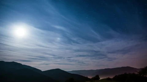Stock Video Cloudy Sky Under The Stars In The Sky Live Wallpaper For PC - Free Live Wallpaper