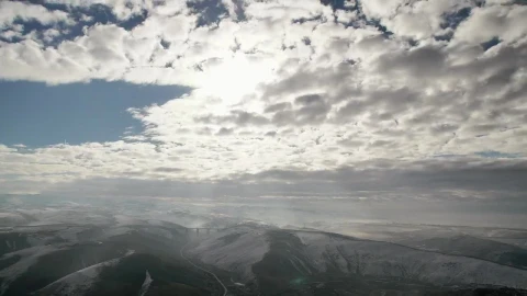 Stock Video Cloudy Sky Traveling Above The Mountains Live Wallpaper For PC - Free Live Wallpaper