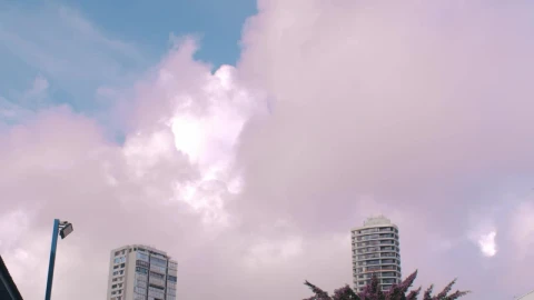 Stock Video Cloudy Sky In The City Live Wallpaper For PC - Free Live Wallpaper