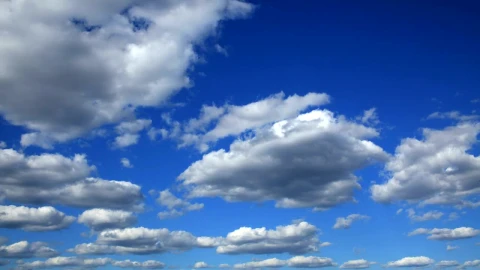 Stock Video Cloudy Sky Against A Blue Gradient Live Wallpaper For PC - Free Live Wallpaper