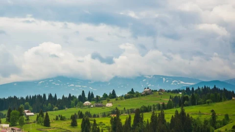 Stock Video Cloudy Afternoon In The Countryside On Farms Live Wallpaper For PC - Free Live Wallpaper