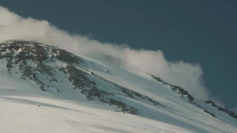 Stock Video Clouds Rolling Down A Snowy Mountain Live Wallpaper For PC - Free Live Wallpaper