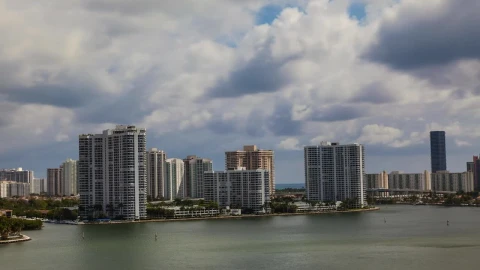 Stock Video Clouds Rising Over Miami Live Wallpaper For PC - Free Live Wallpaper