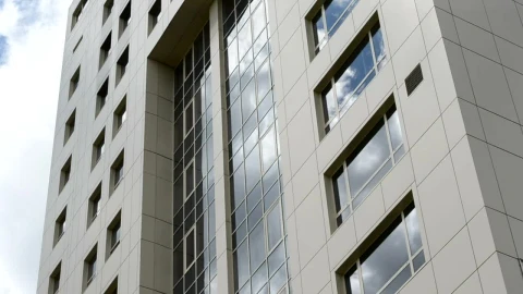 Stock Video Clouds Reflecting On Office Windows Live Wallpaper For PC - Free Live Wallpaper