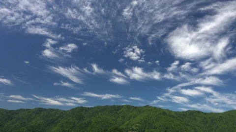 Stock Video Clouds Passing Over A Green Forested Mountain Live Wallpaper For PC - Free Live Wallpaper