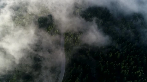 Stock Video Clouds Parting Over A Mountain Road Live Wallpaper For PC - Free Live Wallpaper
