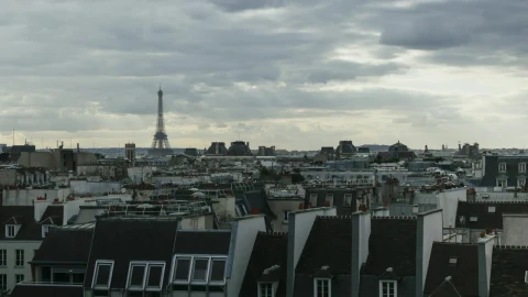 Stock Video Clouds Over The Paris Skyline Live Wallpaper For PC - Free Live Wallpaper