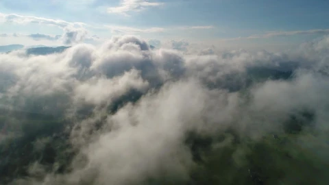 Stock Video Clouds Over Mountains Aerial Shot Live Wallpaper For PC - Free Live Wallpaper