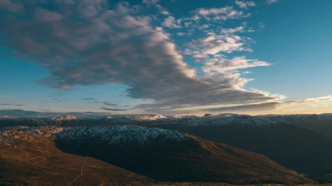 Stock Video Clouds Over A Mountain Region Live Wallpaper For PC - Free Live Wallpaper