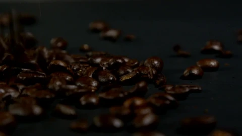 Stock Video Falling Coffee Beans Against A Dark Background Live Wallpaper For PC - Free Live Wallpaper