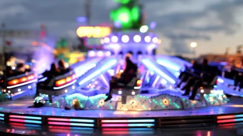 Stock Video Fair Game With Lights Circling Live Wallpaper For PC - Free Live Wallpaper