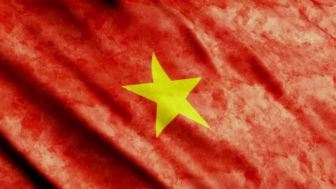 Stock Video Faded Vietnam Waving D Flag Live Wallpaper For PC - Free Live Wallpaper