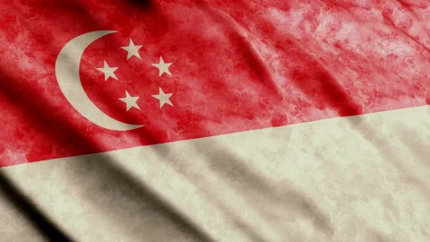 Stock Video Faded Singapore Flag Live Wallpaper For PC - Free Live Wallpaper