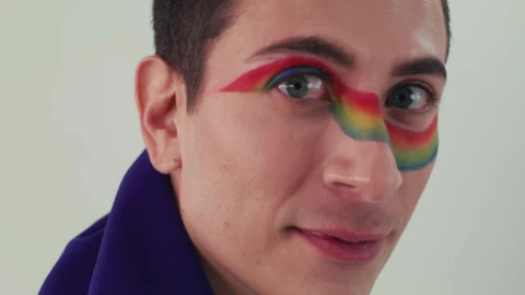 Stock Video Face Of An Lgbt Man Smiling At The Camera Live Wallpaper For PC - Free Live Wallpaper