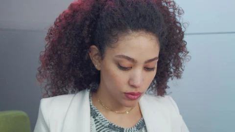 Stock Video Face Of A Young Woman Working At A Desk Live Wallpaper For PC - Free Live Wallpaper
