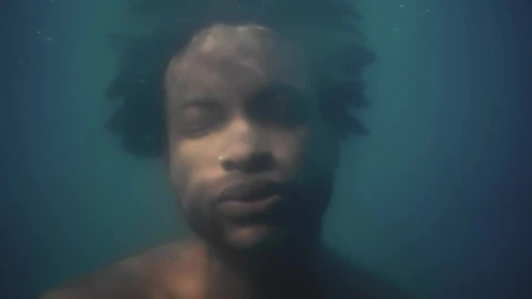 Stock Video Face Of A Man Submerged Under Water Live Wallpaper For PC - Free Live Wallpaper