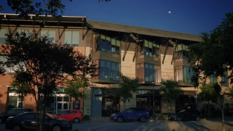 Stock Video Facade Of A Modern Small Building Live Wallpaper For PC - Free Live Wallpaper