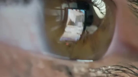Stock Video Eye Looking At A Tablet Live Wallpaper For PC - Free Live Wallpaper