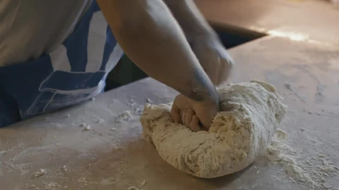 Stock Video Experienced Baker Forming A Dough Live Wallpaper For PC - Free Live Wallpaper