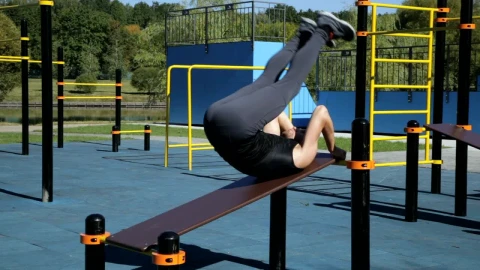 Stock Video Exercising In An Outside Gym Live Wallpaper For PC - Free Live Wallpaper