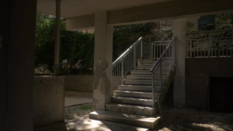 Stock Video Exercising At The Base Of A Staircase Live Wallpaper For PC - Free Live Wallpaper