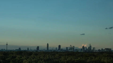Stock Video Evening Sky In Frankfurt Live Wallpaper For PC - Free Live Wallpaper