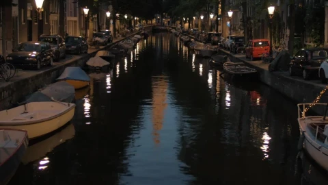 Stock Video Evening Along The Canal Live Wallpaper For PC - Free Live Wallpaper