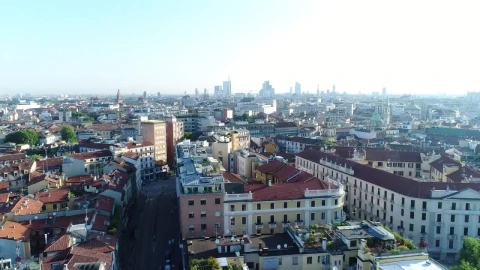 Stock Video European City From The Air With Buildings To The Horizon Live Wallpaper For PC - Free Live Wallpaper