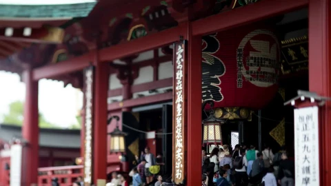 Stock Video Entrance To The Senso Ji Shrine In Tokyo Japan From Live Wallpaper For PC - Free Live Wallpaper