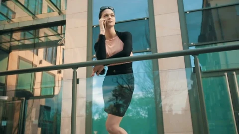 Stock Video Enterprising Woman Taking A Call Live Wallpaper For PC - Free Live Wallpaper