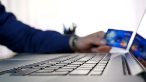 Stock Video Entering Bank Details On A Computer Live Wallpaper For PC - Free Live Wallpaper