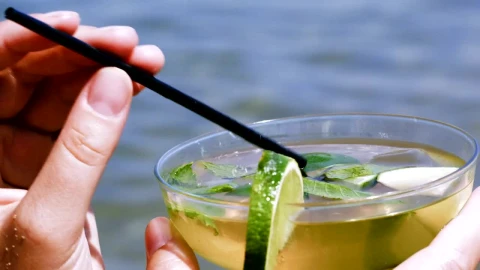 Stock Video Enjoying A Mojito Live Wallpaper For PC - Free Live Wallpaper