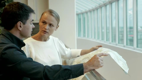 Stock Video Engineers Looking At A Layout Live Wallpaper For PC - Free Live Wallpaper