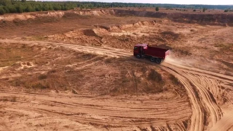 Stock Video Empty Truck Heading Down A Dusty Road Live Wallpaper For PC - Free Live Wallpaper
