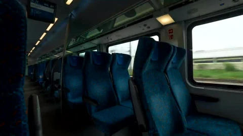 Stock Video Empty Train Heading Through The Country Live Wallpaper For PC - Free Live Wallpaper