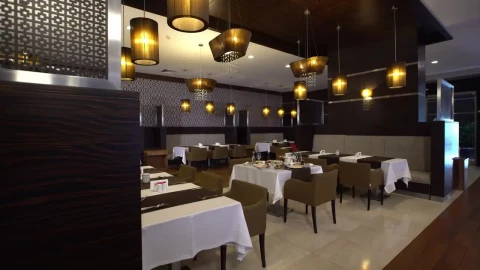 Stock Video Empty Restaurant With Nice Lighting Live Wallpaper For PC - Free Live Wallpaper