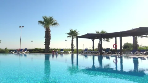 Stock Video Empty Hotel Swimming Pool Live Wallpaper For PC - Free Live Wallpaper
